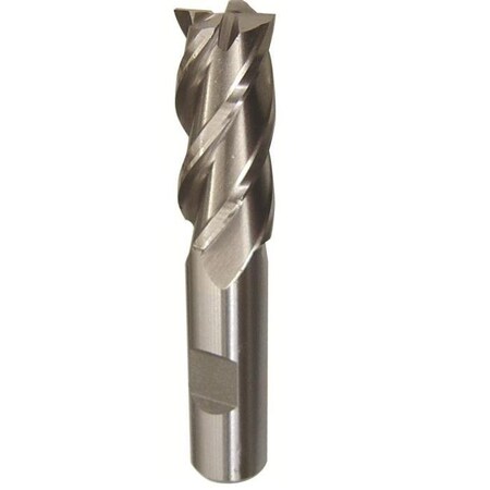 Square End Mill, NonCenter Cutting Single End, Series DWCF, 112 Diameter Cutter, 412 Overall